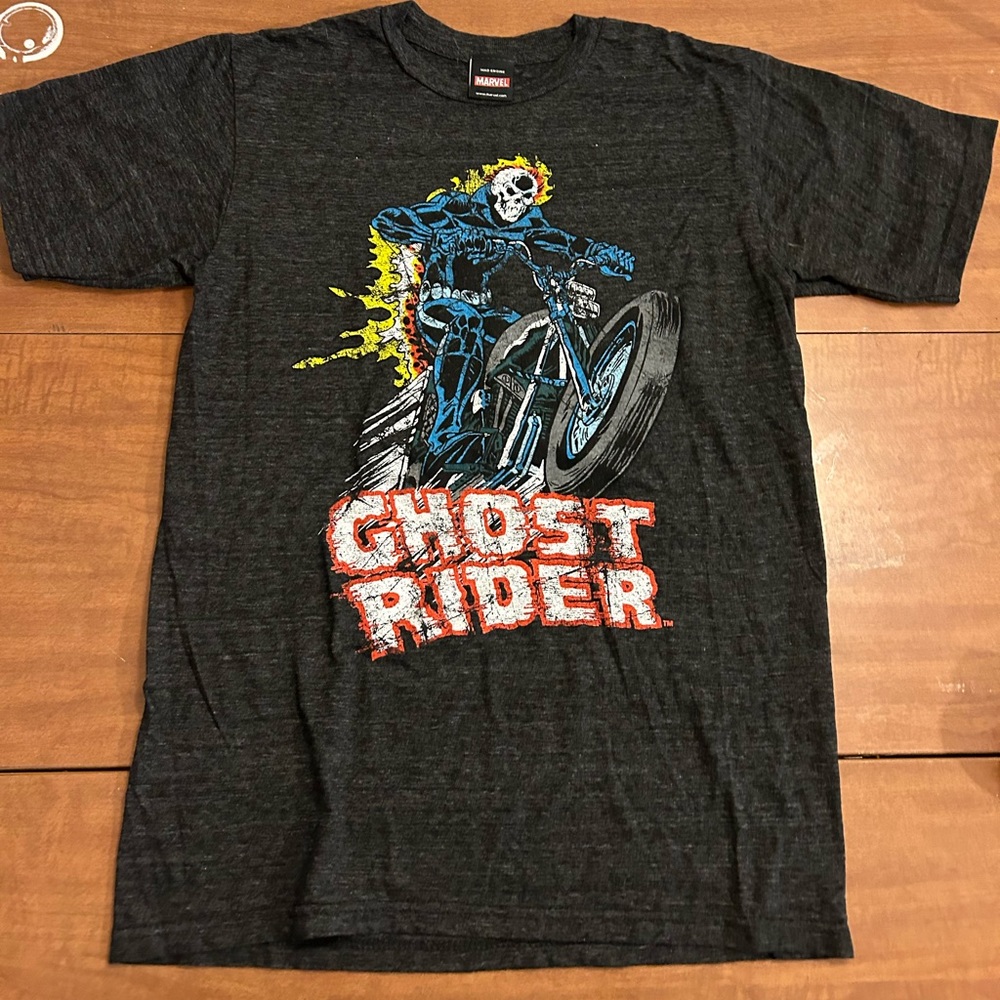 Marvel Mad Engine gray Ghost Rider Tshirt short sleeve men’s size small